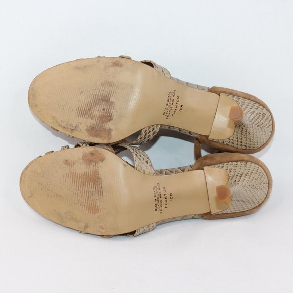 Carlos Santana Brown Strappy Open Toe Stiletto Heel Sandals #135 - Picture 9 of 10